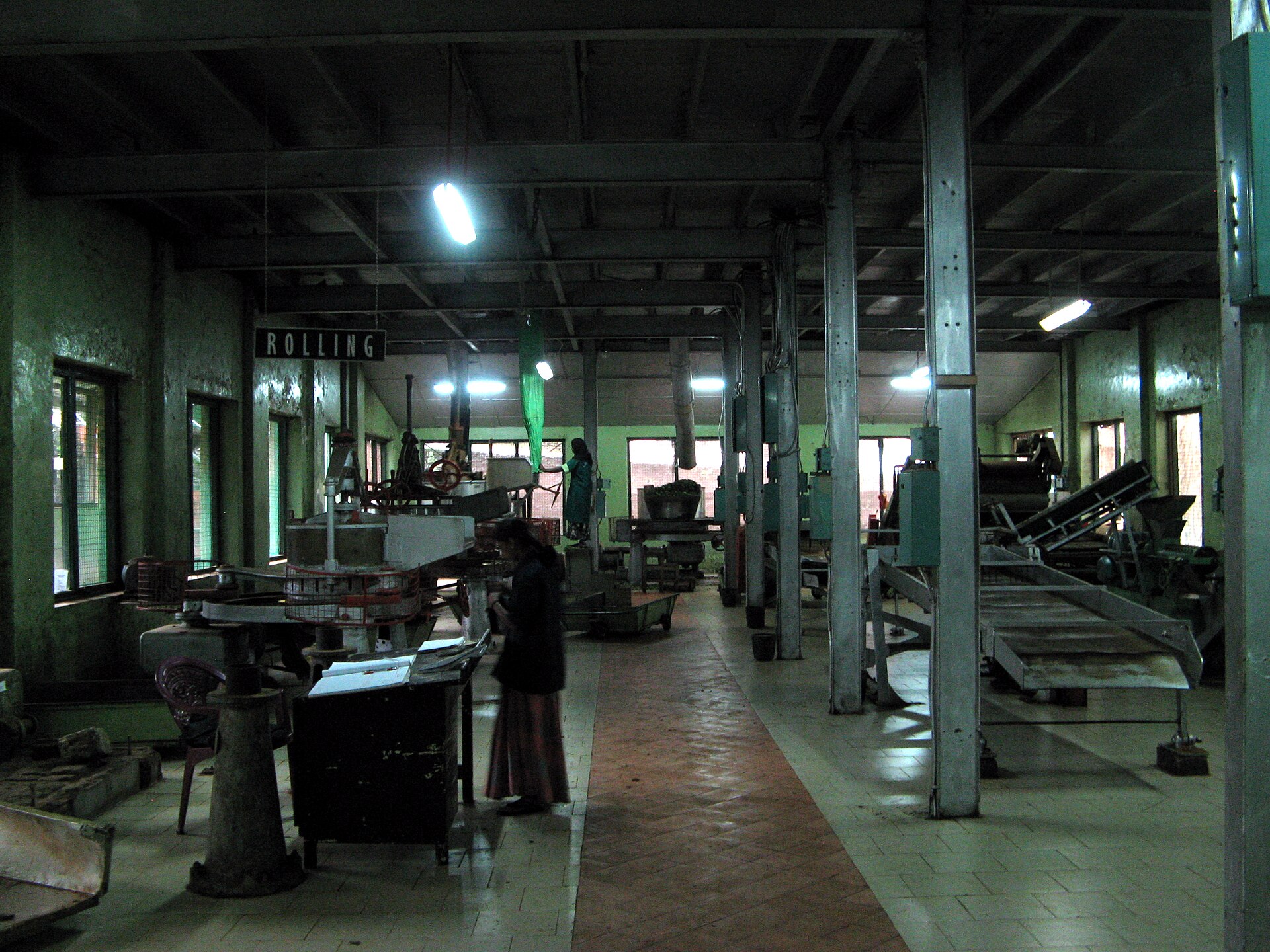 Ceylon tea factory visit Nuwara Eliya - Melfort Tea Estate machinery