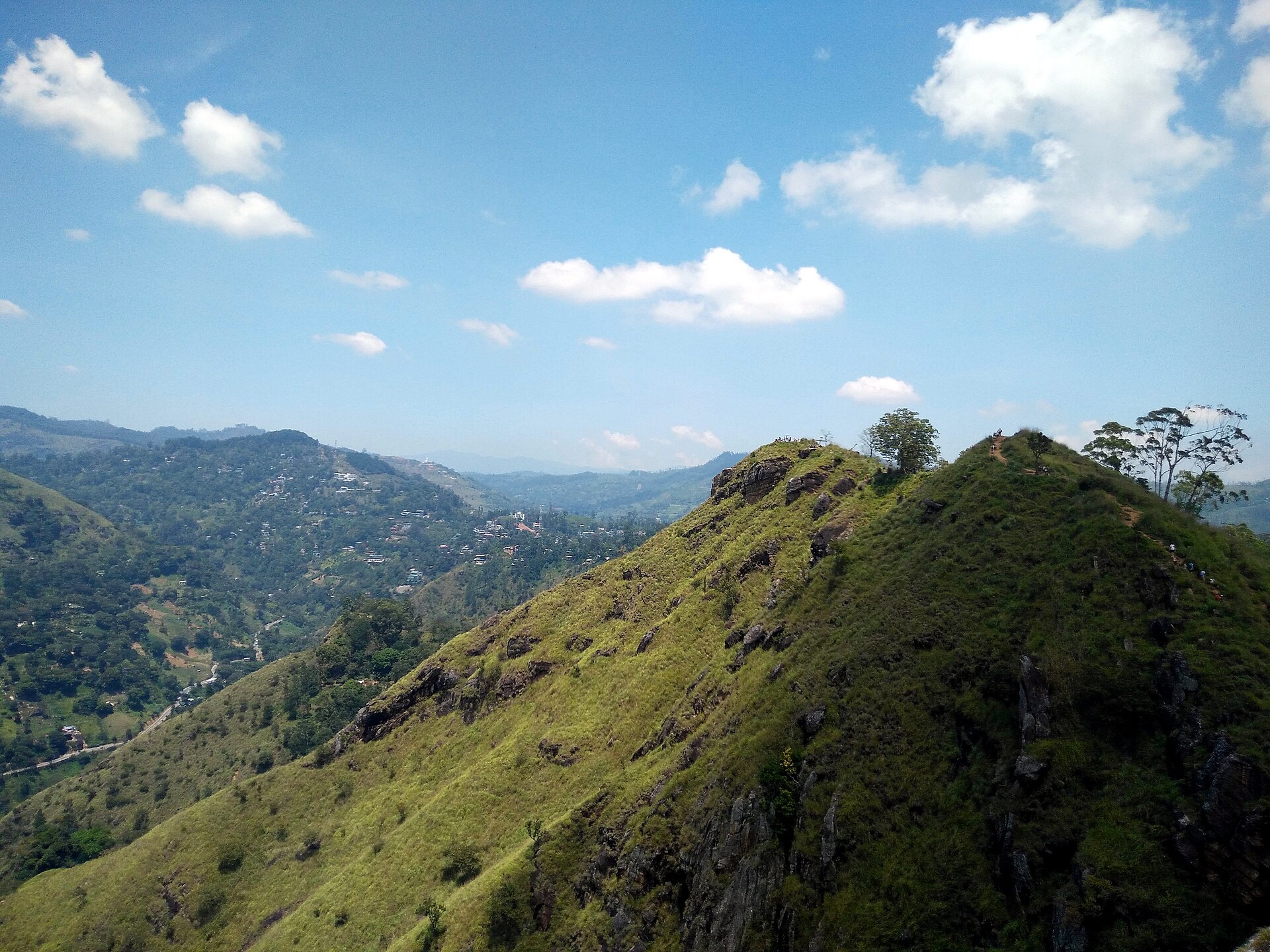Ella tour package Sri Lanka - Little Adam's Peak above the tea valleys